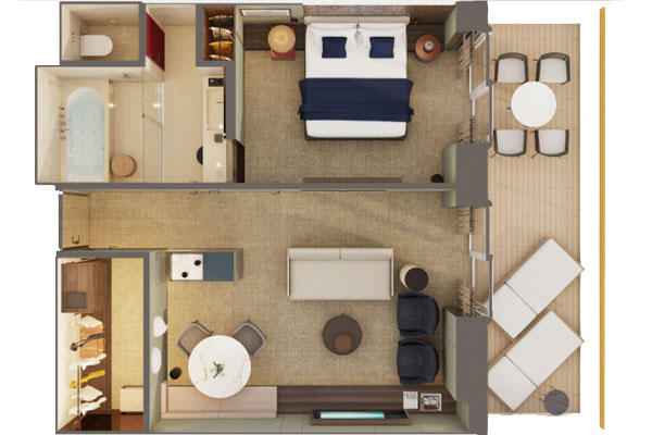 The Haven Owner's Suite With Master Bedroom &amp; Large Balcony