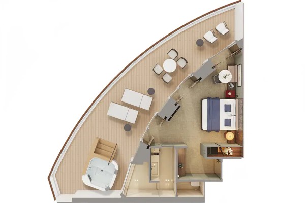 The Haven Aft-Facing Penthouse With Large Balcony