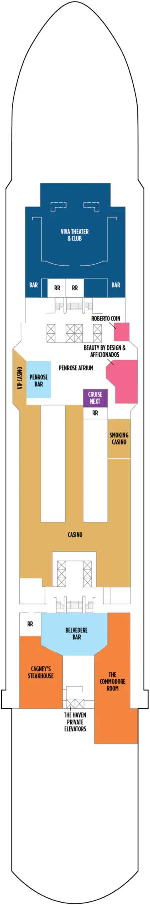 Norwegian Viva Deck 6 deck plan