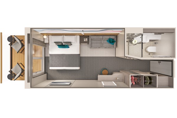 Solo Balcony Stateroom