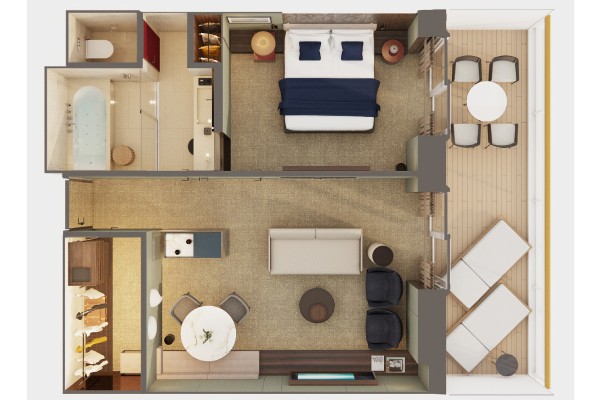 The Haven Owner's Suite With Master Bedroom & Large Balcony