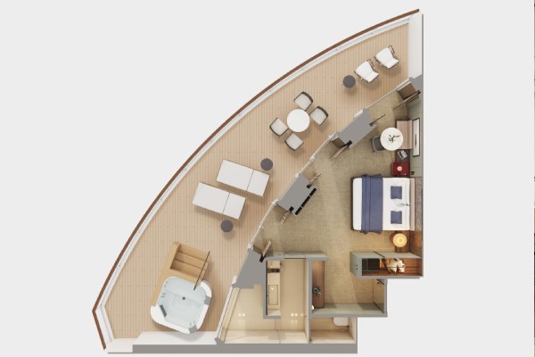 The Haven Aft-Facing Penthouse With Large Balcony