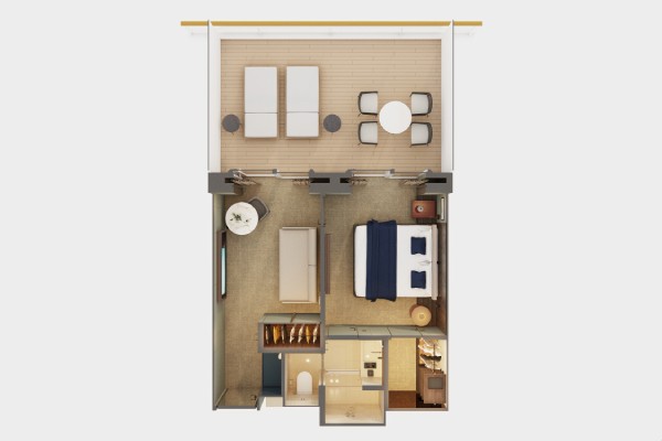 The Haven Aft-Facing Penthouse with Master Bedroom &amp; Large Balcony