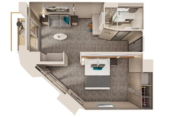 Family Suite with Master Bedroom & Balcony