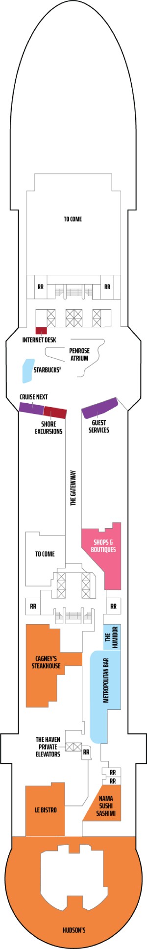 Norwegian Aqua Deck 7 deck plan