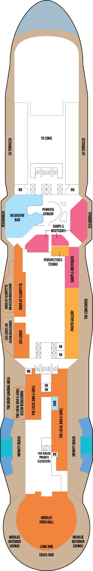 Norwegian Aqua Deck 8 deck plan