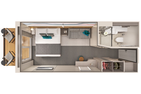 Solo Balcony Stateroom