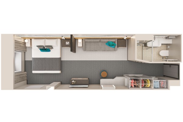 Solo Oceanview Stateroom