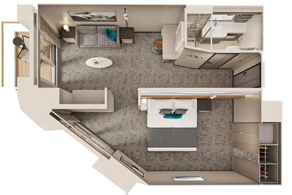 Family Suite with Master Bedroom and Balcony