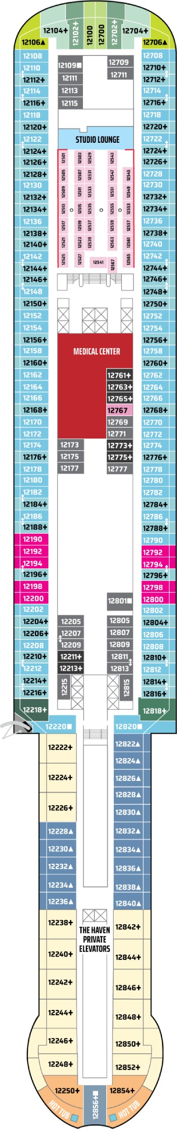 Norwegian Luna Deck 12 deck plan
