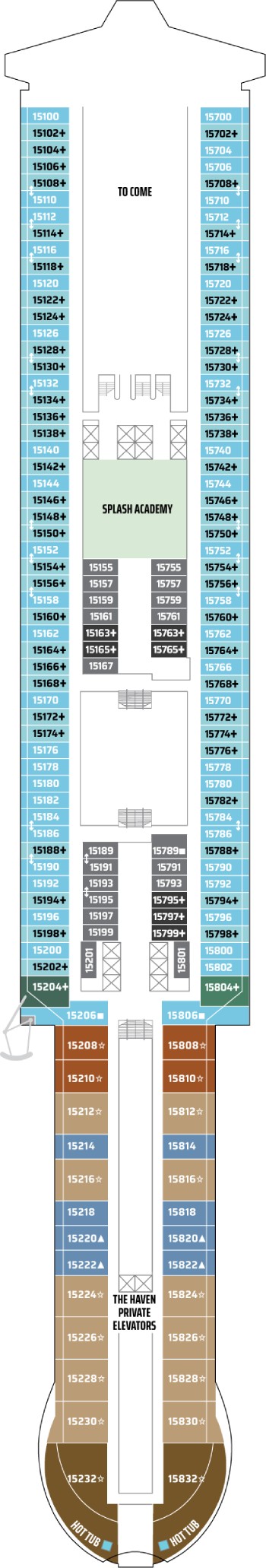 Norwegian Luna Deck 15 deck plan