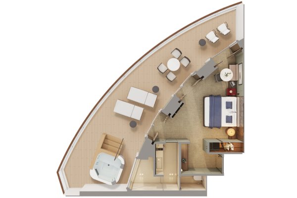 The Haven Aft-Facing Penthouse With Large Balcony
