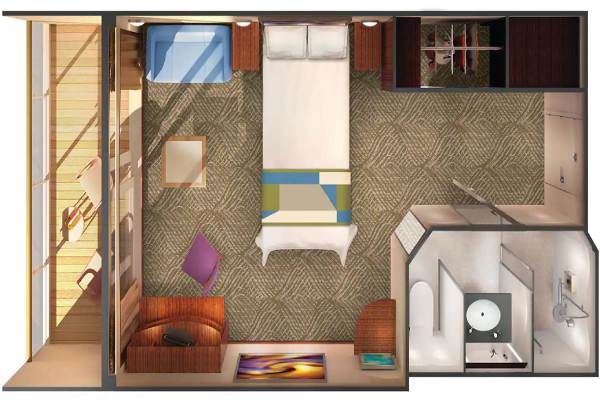 Solo Balcony Stateroom