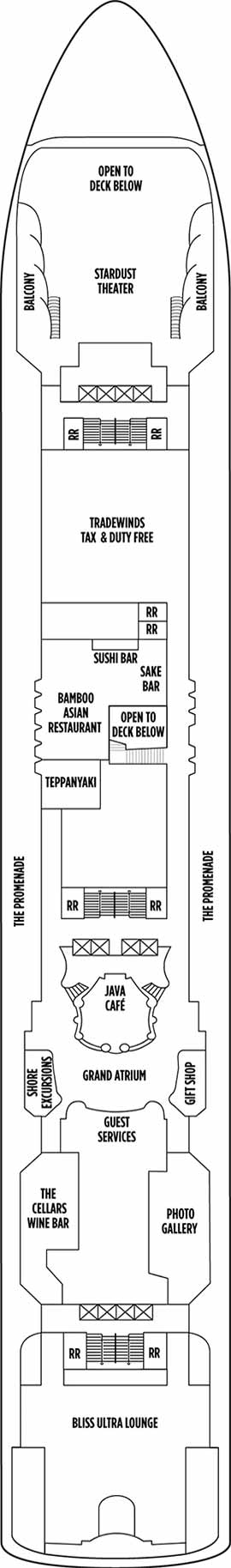 Norwegian Dawn Deck 7 deck plan