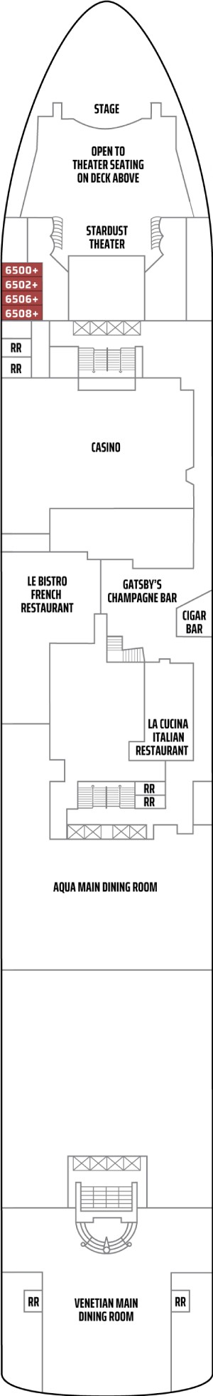 Norwegian Dawn Deck 6 deck plan