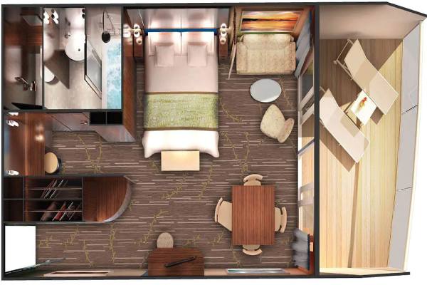 Aft-Facing Penthouse With Balcony