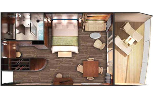 Forward-Facing Deluxe Penthouse With Large Balcony