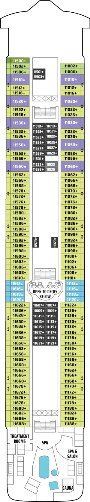 Norwegian Star Deck 11 deck plan