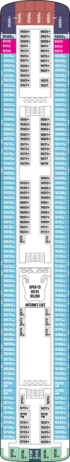Norwegian Star Deck 9 deck plan