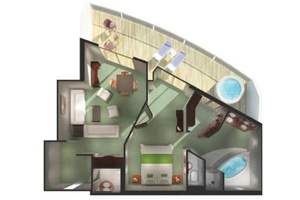 Owner's Suite with Large Balcony