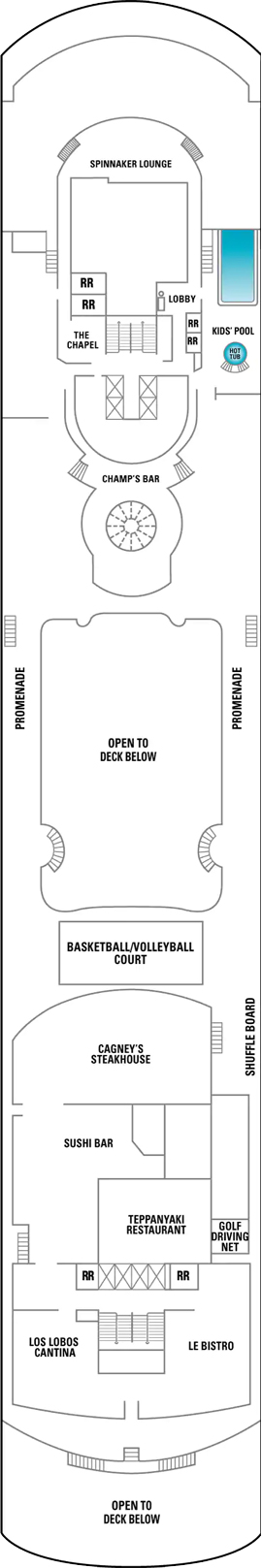 Norwegian Sun Deck 12 deck plan