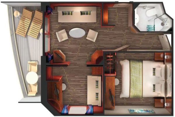 2-Bedroom Family Suite with Large Balcony
