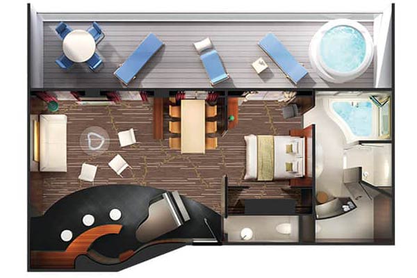 Deluxe Owner's Suite with Large Balcony