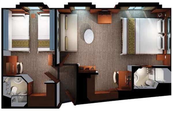 1 Bedroom Obstructed View Family Suite