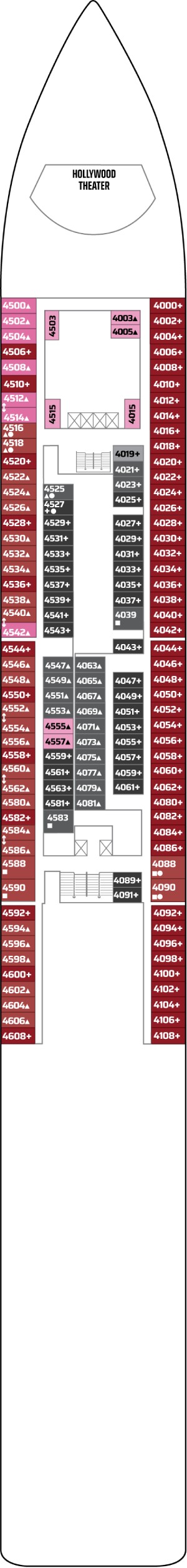 Pride of America Deck 04 deck plan