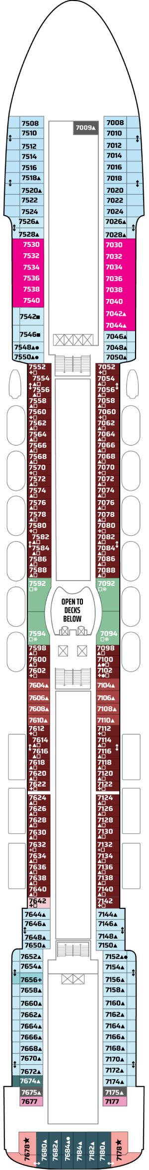 Pride of America Deck 07 deck plan
