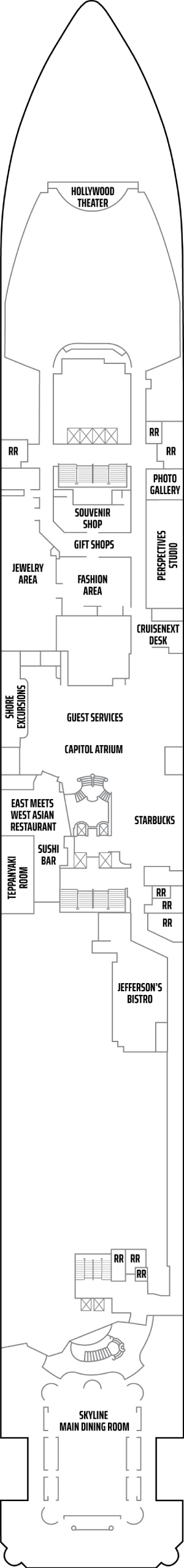 Pride of America Deck 05 deck plan