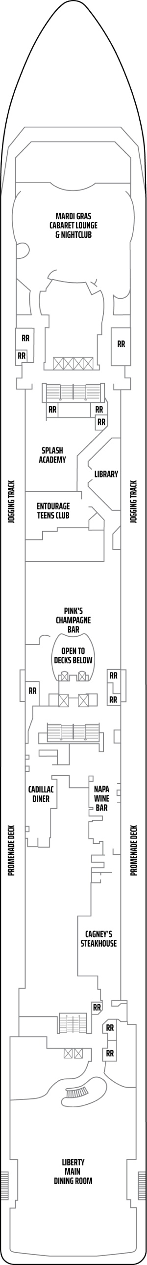 Pride of America Deck 06 deck plan