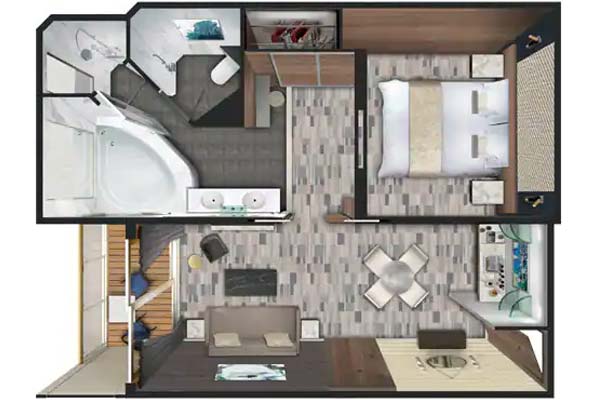 Penthouse with Large Balcony