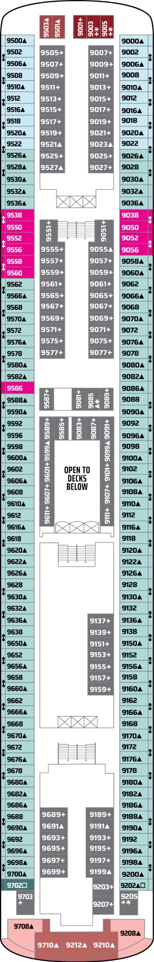 Norwegian Spirit Deck 9 deck plan