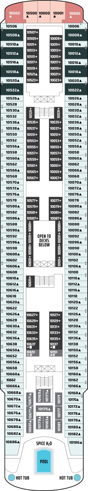 Norwegian Spirit Deck 10 deck plan