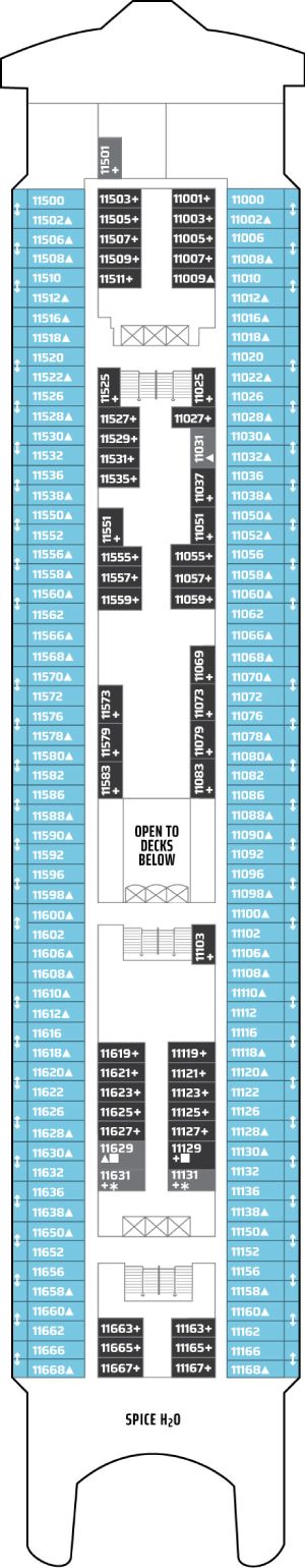 Norwegian Spirit Deck 11 deck plan