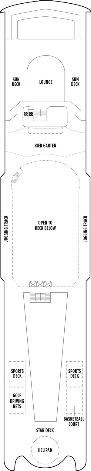 Norwegian Spirit Deck 13 deck plan