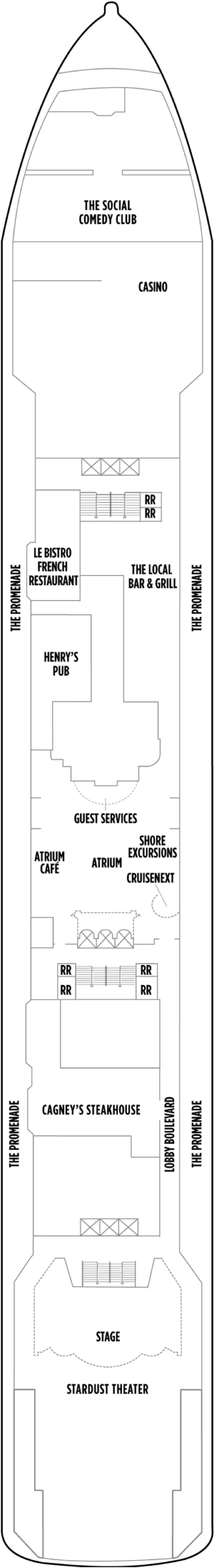 Norwegian Spirit Deck 7 deck plan