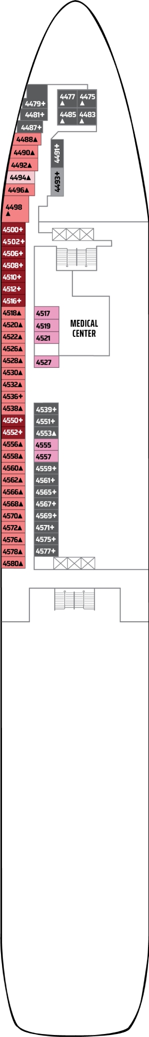 Norwegian Spirit Deck 4 deck plan