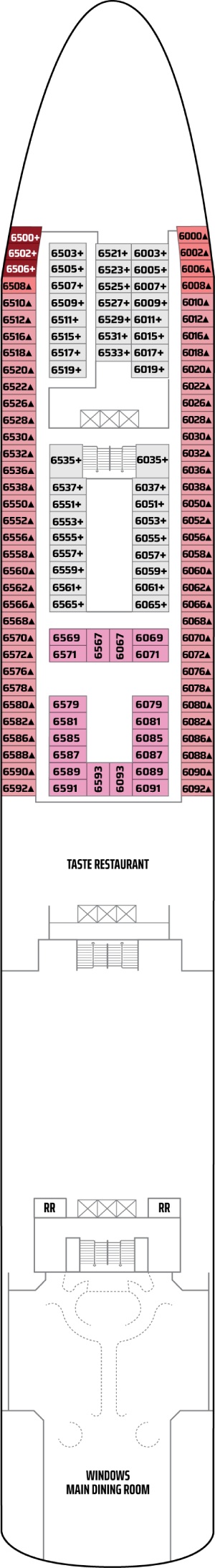 Norwegian Spirit Deck 6 deck plan