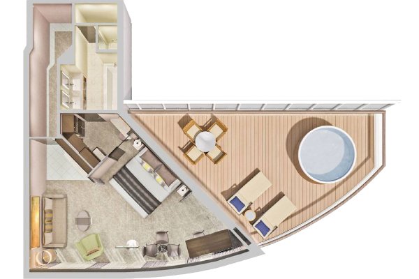 The Haven Deluxe Owner's Suite with Large Balcony