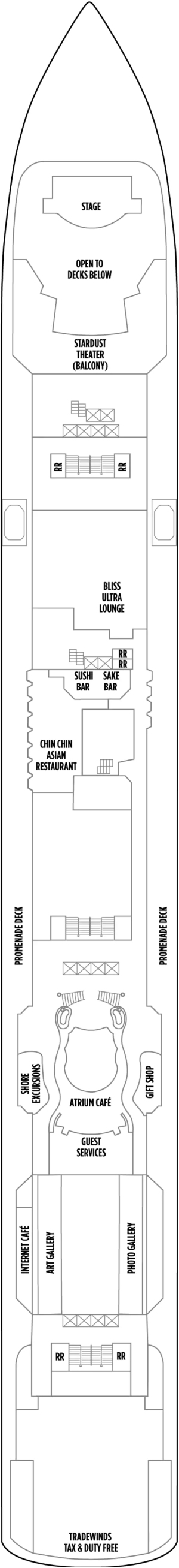 Norwegian Jewel Deck 7 deck plan