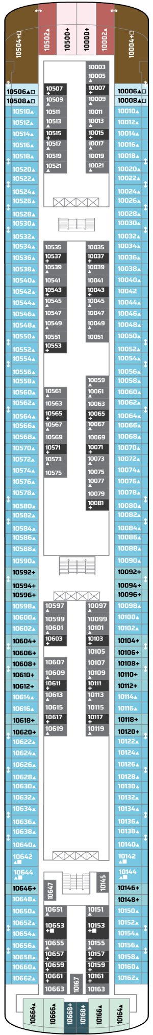 Norwegian Jewel Deck 10 deck plan