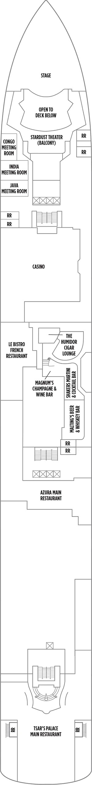 Norwegian Jewel Deck 6 deck plan