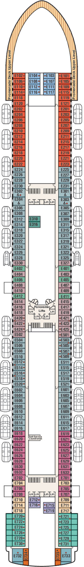 Emerald Princess Deck 8 - Emerald Deck deck plan