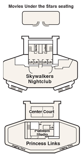 Ruby Princess Deck 19 - Star Deck deck plan