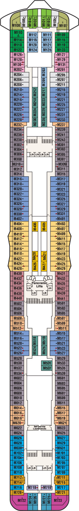 Majestic Princess Deck 15 deck plan