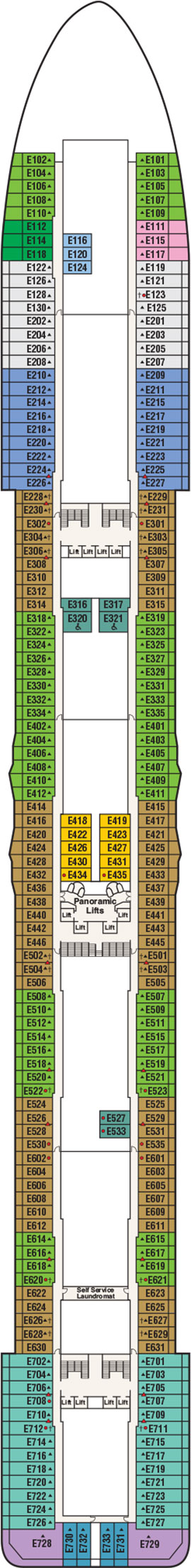 Majestic Princess Deck 8 deck plan