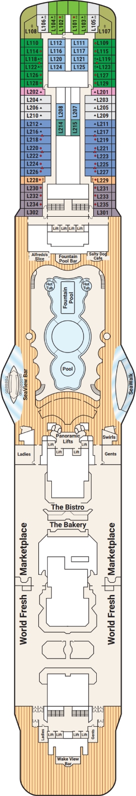 Majestic Princess Deck 16 deck plan