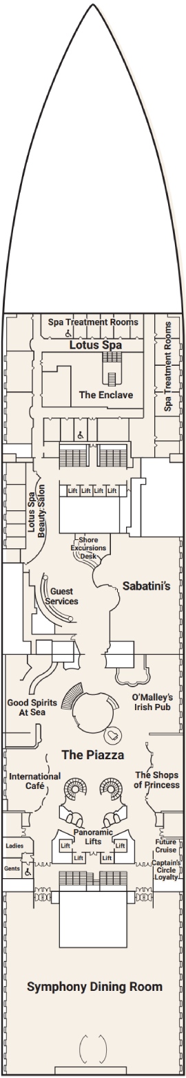 Majestic Princess Deck 5 deck plan